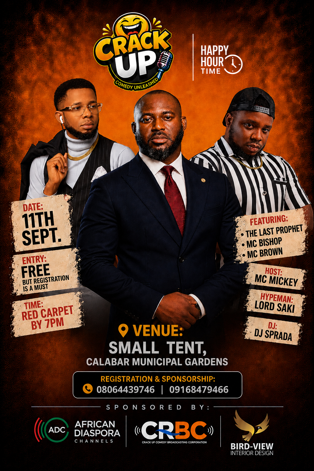Comedy show flyer